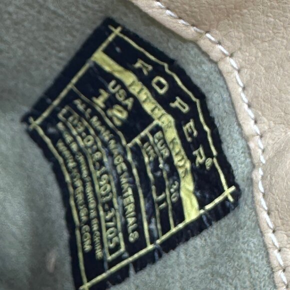 Roper Little Girl's Western Purple Metallic Zebra Square Toe Toddler Boots Sz 12 - Picture 12 of 12